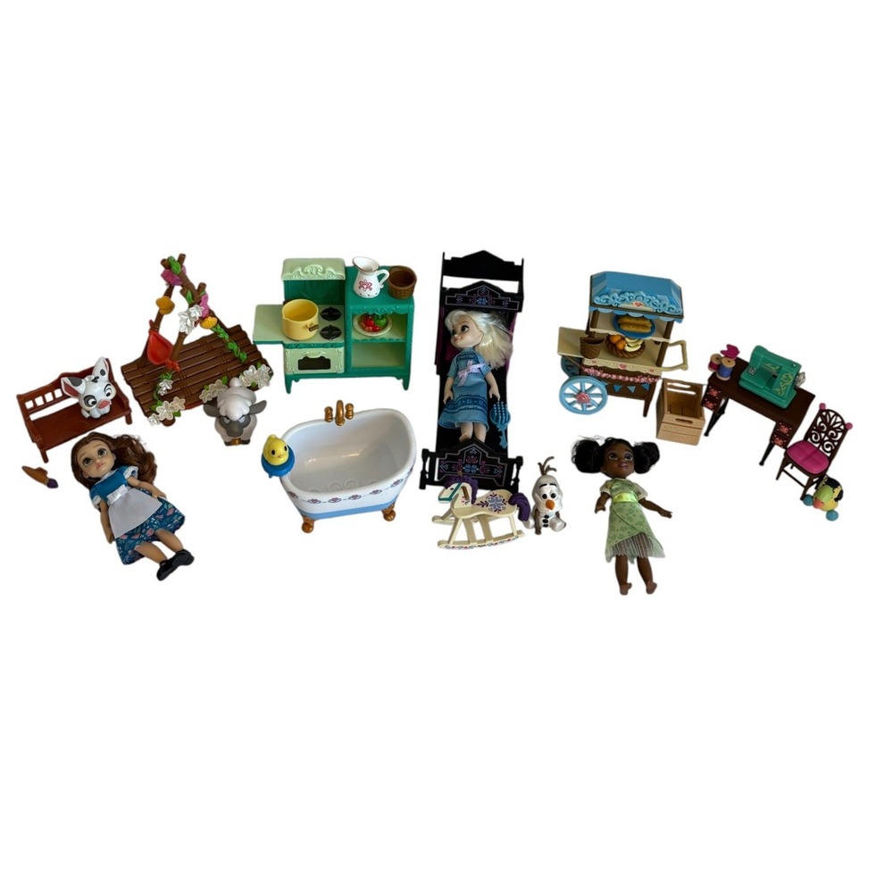 Disney Animators Collection Once Upon a Story Play Set Mixed Lot